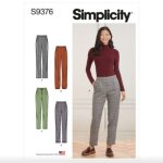 Patron simplicity 9376 - pantalon pour femme 44 au 52 (fr) - simplicity - mondial tissus