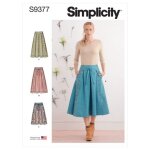Patron simplicity s9377. h5 - jupes vases pour femme dans deux longueurs du 34 au 42 (fr) - simplicity ...