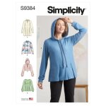 Patron simplicity s9384. h5 - sweat - shirts femme 34 - 42 - simplicity - mondial tissus