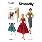 Patron simplicity s9449. u5 - robe, pull jupes femme 44 - 52 - simplicity - mondial tissus
