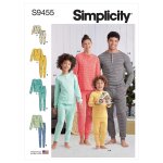 Patron simplicity s9455 - pantalon haut en tricot femme, homme enfant tp - g / tp - tg - simplicity - ...