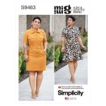 Patron simplicity s9463. h5 - robe - chemisier avec ceinture jeunes filles 34 - 42 - simplicity - mondial ...