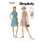 Patron simplicity s9466. u5 - robe jeunes filles 44 - 52 - simplicity - mondial tissus