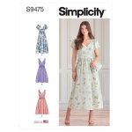 Patron simplicity s9475. h5 - robe jeunes filles 34 - 42 - simplicity - mondial tissus