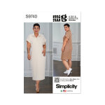 Patron simplicity s9740. p5 - robe en tricot en deux longueurs pour femmes by mimi g style du 40 au 48 ...