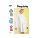 Patron simplicity s9744. k5 - robes pour jeunes filles du 36 au 44 - simplicity - mondial tissus
