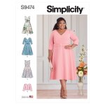 Patron simplicity s9474. gg - robes veste dames 54 - 60 - simplicity - mondial tissus