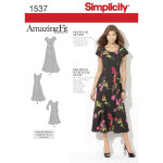 Patron simplicity s1537. bb - robe 48 - 56 - simplicity - mondial tissus