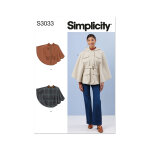 Patron simplicity s3033. a - capes pour femmes 38 - 52 - simplicity - mondial tissus