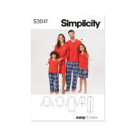 Patron simplicity s3041. a - short, pantalon, haut et tunique tricot enfants, ado et adultes 34 - 52 ...