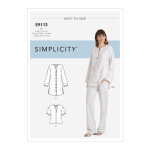 Patron simplicity s9113. u5 - ensemble boho femme tunique & pantalon 44 - 52 - simplicity - mondial tissus ...