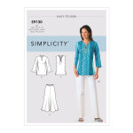 Patron simplicity s9130. bb - ensemble tunique pantalon ou jupe femme 48 - 56 - simplicity - mondial ...