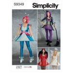 Patron simplicity s9349. h5 - divers costumes femmes 34 - 42 - simplicity - mondial tissus