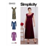 Patron simplicity s9453. u5 - robe femme 44 - 52 - simplicity - mondial tissus
