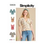 Patron simplicity s9606. u5 - chemisier jeunes filles 44 - 52 - simplicity - mondial tissus