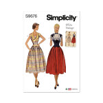 Patron simplicity s9676. h5 - robe deux pices vintage 34 - 42 - simplicity - mondial tissus