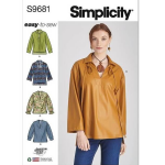 Patron simplicity s9681. aa - top pull - over 38 - 46 - simplicity - mondial tissus