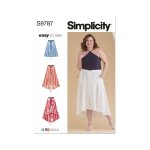 Patron simplicity s9787. w2 - jupe 48 - 56 - simplicity - mondial tissus