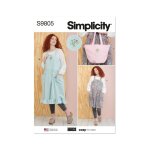 Patron simplicity s9805 - tabliers sac en une taille dames par elaine heigl designs xs xl - simplicity ...