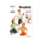 Patron simplicity s9818. h5 - blouses dames 34 - 42 - simplicity - mondial tissus