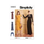 Patron simplicity s9820. y5 - robes en tricot bolros dames 46 - 54 - mondial tissus