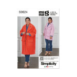 Patron simplicity s9824 - manteau en deux longueurs par mimi g style 32 - 50 - simplicity - mondial tissus ...