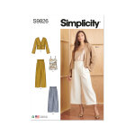 Patron simplicity s9826. d5 - pantalons en deux longueurs, camisole cardigan dames 32 - 40 - simplicity ...