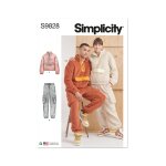 Patron simplicity s9828 - sweat - shirt pantalon unisexes 42 - 62 - simplicity - mondial tissus