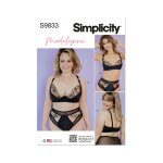 Patron simplicity s9833 - soutien - gorge, culotte string dames femmes par madalynne intimates tu - mondial ...