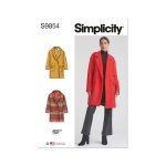 Patron simplicity s9854. y5 - manteau doubl american sewing guild 46 - 54 - simplicity - mondial tissus ...