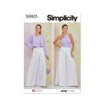 Patron simplicity s9925. h5 - pantalon, haut et bol�ro 34 � 42 - simplicity - mondial tissus