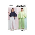 Patron simplicity s9926. bb - hauts et pantalons 48 � 56 - simplicity - mondial tissus