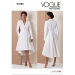 Patron v2125d5 robe manteau crois pour femme du 32 au 40 - vogue - vogue - mondial tissus
