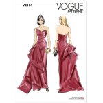 Patron v2131u5 robe sans bretelle pour femme du 44 au 52 - vogue - vogue - mondial tissus
