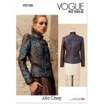 Patron v2135u5 veste boutonn�e pour femme du 44 au 52 - vogue - vogue - mondial tissus