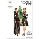 Patron v2146y5 robe chemisier pour femme du 46 au 54 - vogue - vogue - mondial tissus