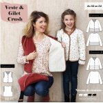 Patron veste et gilet matelass crush du 32 au 52 - superbsion - mondial tissus