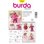 Patron vtements de poupe - burda n7753 - burda - mondial tissus