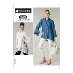 Patron vogue 1246ff veste chemisier femme du 44 au 50 - vogue - mondial tissus