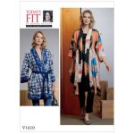 Patron vogue 1610osz kimono femme et ceinture par sandra betzina - du 40 au 58 - vogue - mondial tissus ...