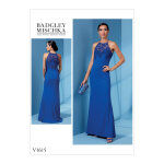 Patron vogue 1615e5 robe soire femme maxi top dentelle par badgley mischka - du 42 au 50 - vogue - mondial ...