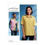 Patron vogue 1622muu chemise unisexe manches courtes ou longues par rachel comey - du 34 � 40 - vogue ...
