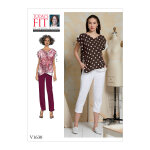 Patron vogue 1630a blouses femme superposes et pantalon taille lastique par sandra betzina - du 34 ...