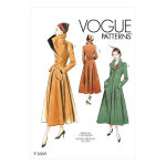 Patron vogue 1669a5 - manteau ajust et bas vas du 34 au 42 - vogue - mondial tissus