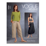 Patron vogue 1731ee jupe ample avec empicements + pantalon style sarouel du 42 au 48 - vogue - mondial ...