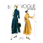 Patron vogue 1738a5 robe moulante avec un grand col, pli creux au dos du 34 au 42 - vogue - mondial tissus ...