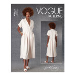 Patron vogue 1777y - robe ample avec haut crois� du 34 au 42 - vogue - mondial tissus