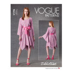 Patron vogue 1796zz - robe semi ajuste du 44 au 54 - vogue - mondial tissus