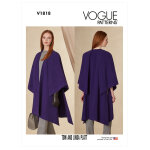 Patron vogue 1818a - cape femme du 34 au 48 - vogue - mondial tissus