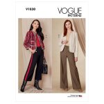 Patron vogue 1830 ensemble veste & pantalon large femme du 36 au 44 - vogue - mondial tissus
